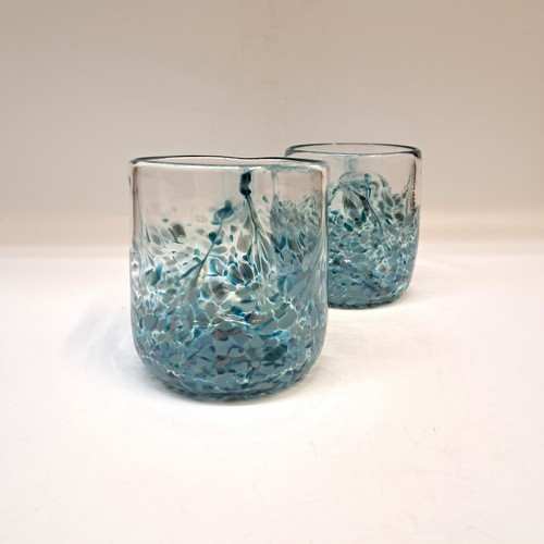 DB-985 & 986 On-the-Rocks, Teal Mix Set of 2 $78 at Hunter Wolff Gallery